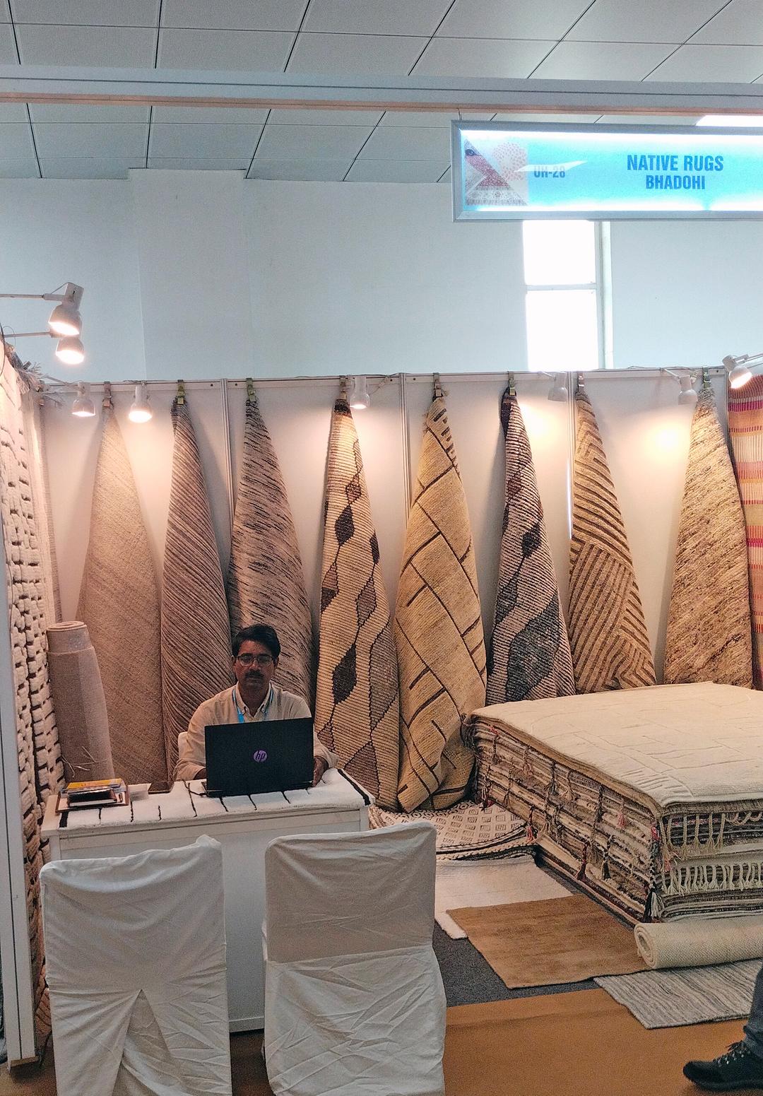 Native Rugs Stand at Bhadohi Carpet Fair - 2022